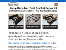 Tablet Screenshot of jeepseatbracket.com